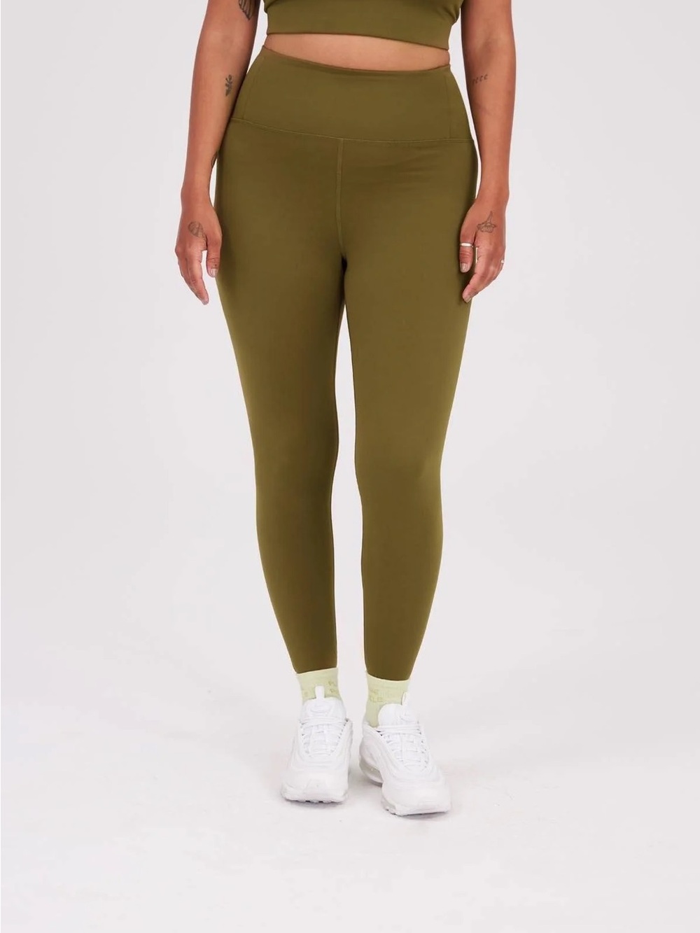 girlfriend collective Olive Green Float Ultra Light Leggings
